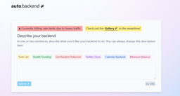 Auto Backend