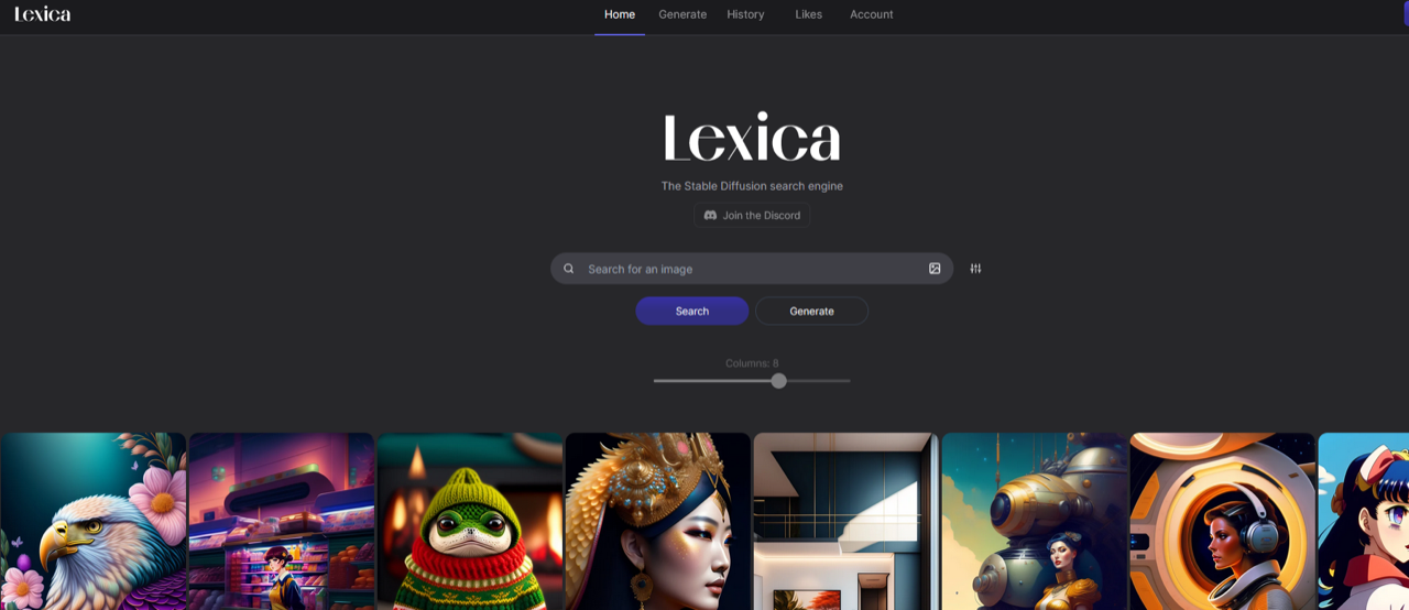 Lexica Search 预览