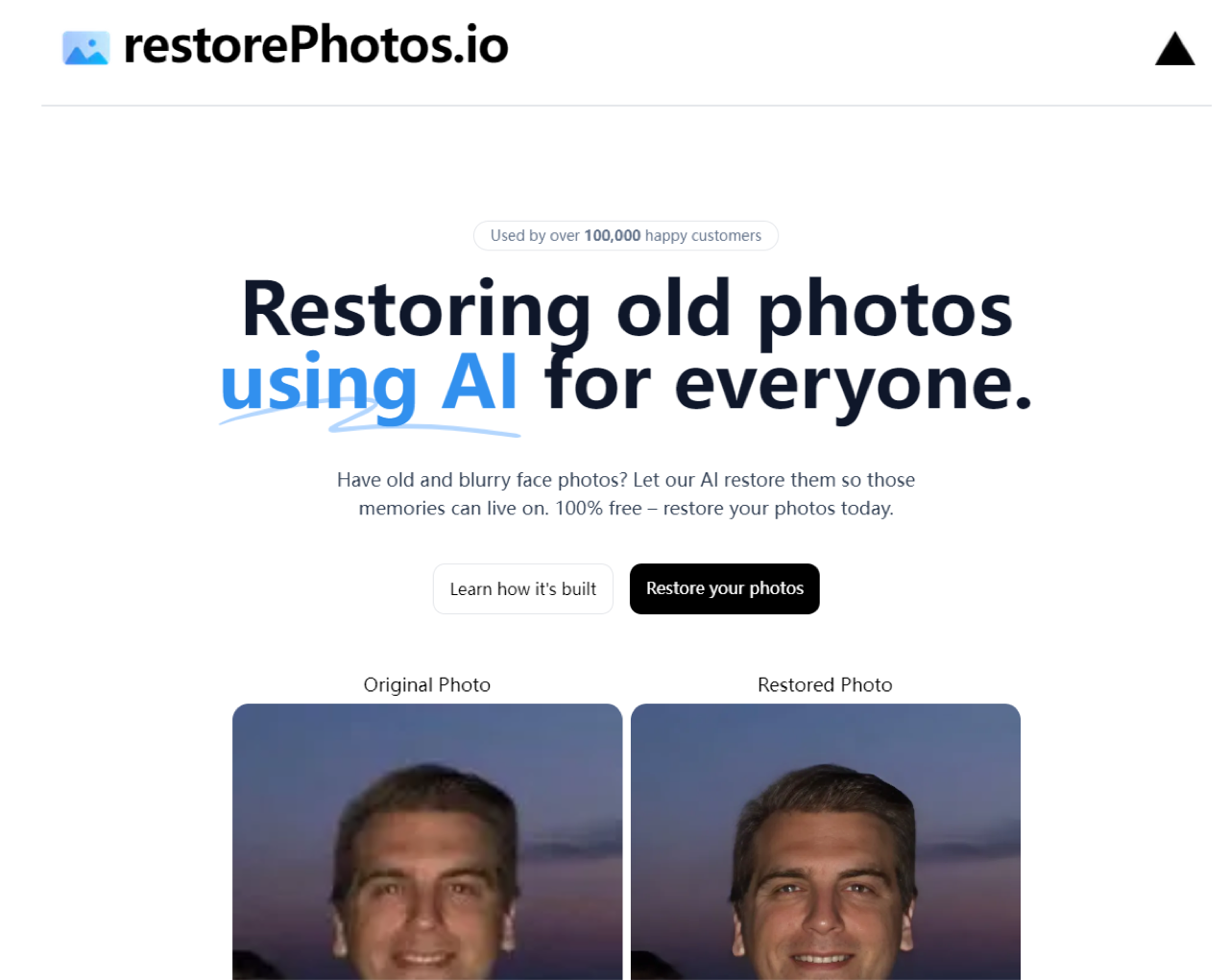 RestorePhotos.io 预览