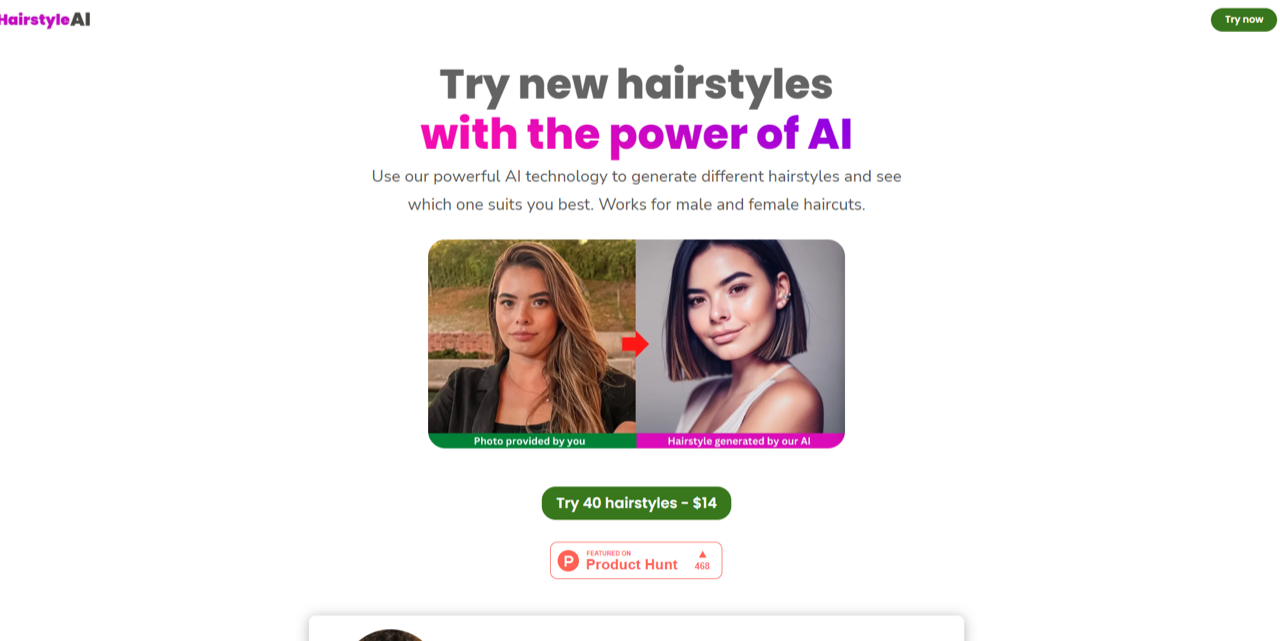 Hairstyle AI 预览