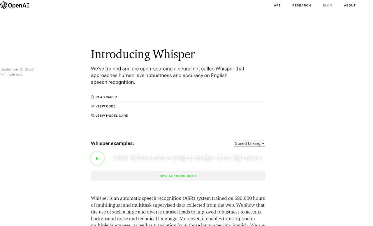 Whisper 预览