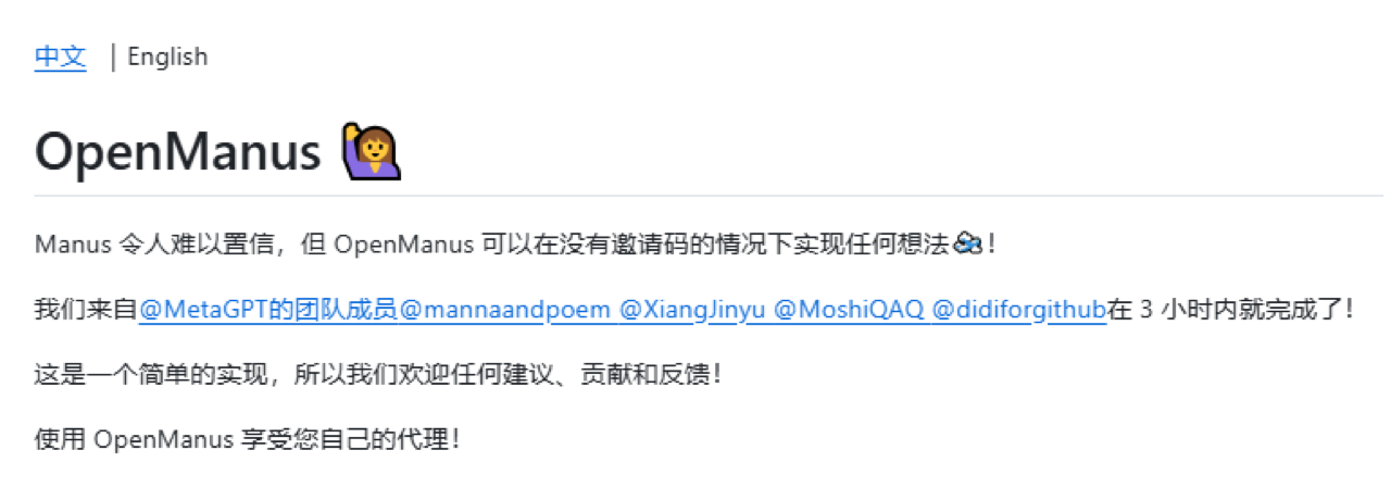 OpenManus 预览