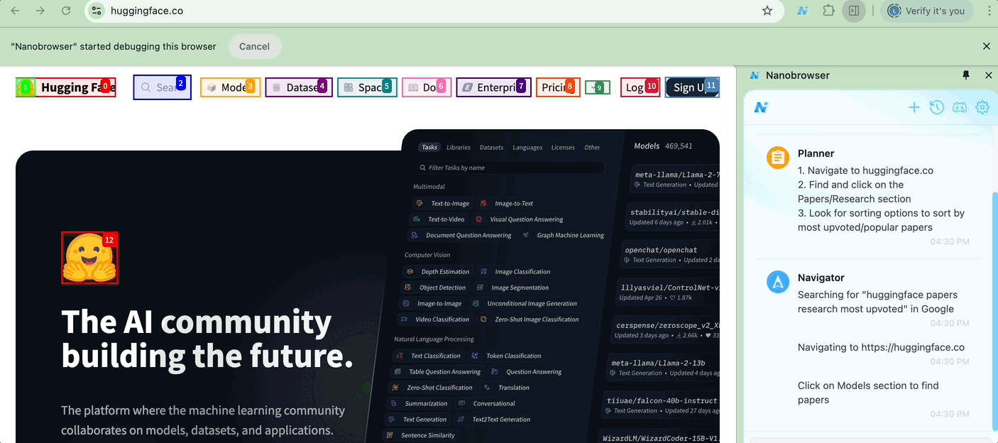Nanobrowser 预览