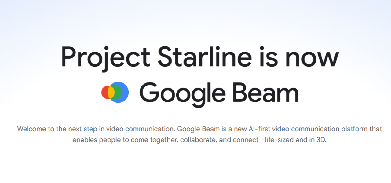 Google Beam 预览