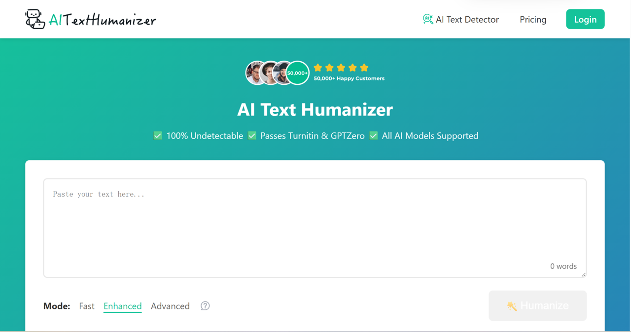 AI Text Humanizer 预览