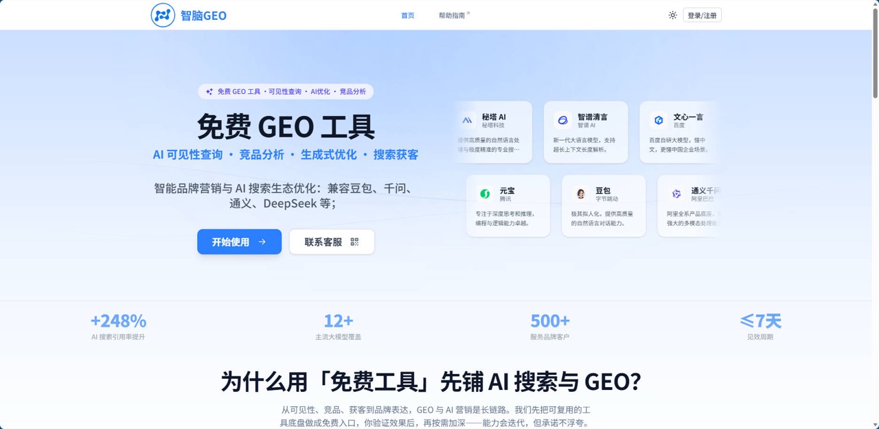 智脑GEO 预览